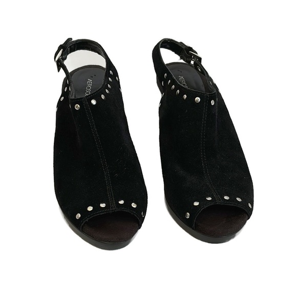 AERPSOLES Haven Studded Peep Toe Heels - Picture 4 of 12